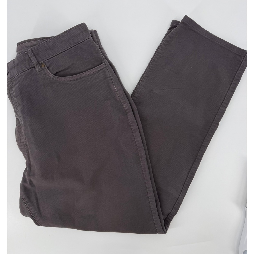 Ledbury Mens 38x33 Corduroy 5-Pocket Pants Charcoal Grey Straight Leg USA Made